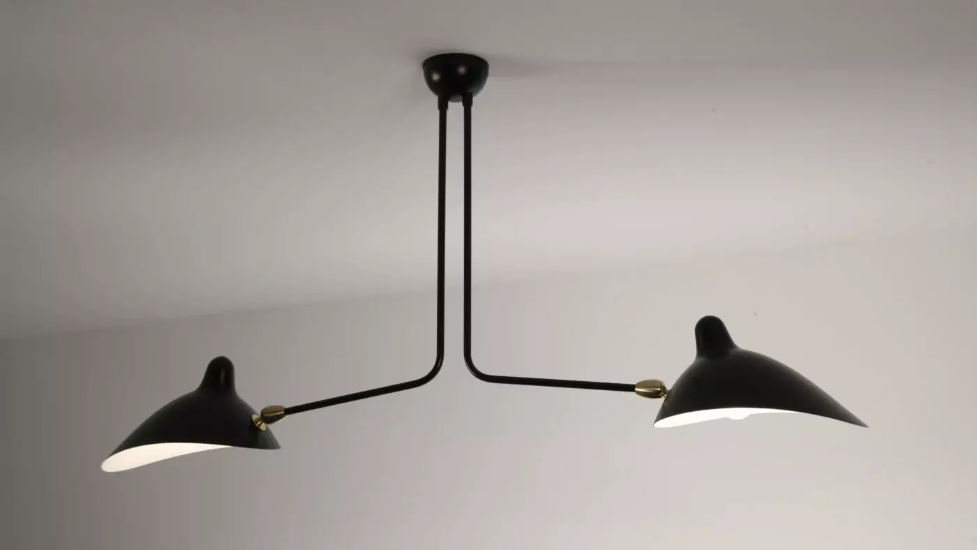 éclairage Serge Mouille de prestige, réalisation sur mesure, luminaire de référence